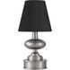Galavant 12 inch 2.8 watt Brushed Nickel Cordless Table Lamp Portable Light