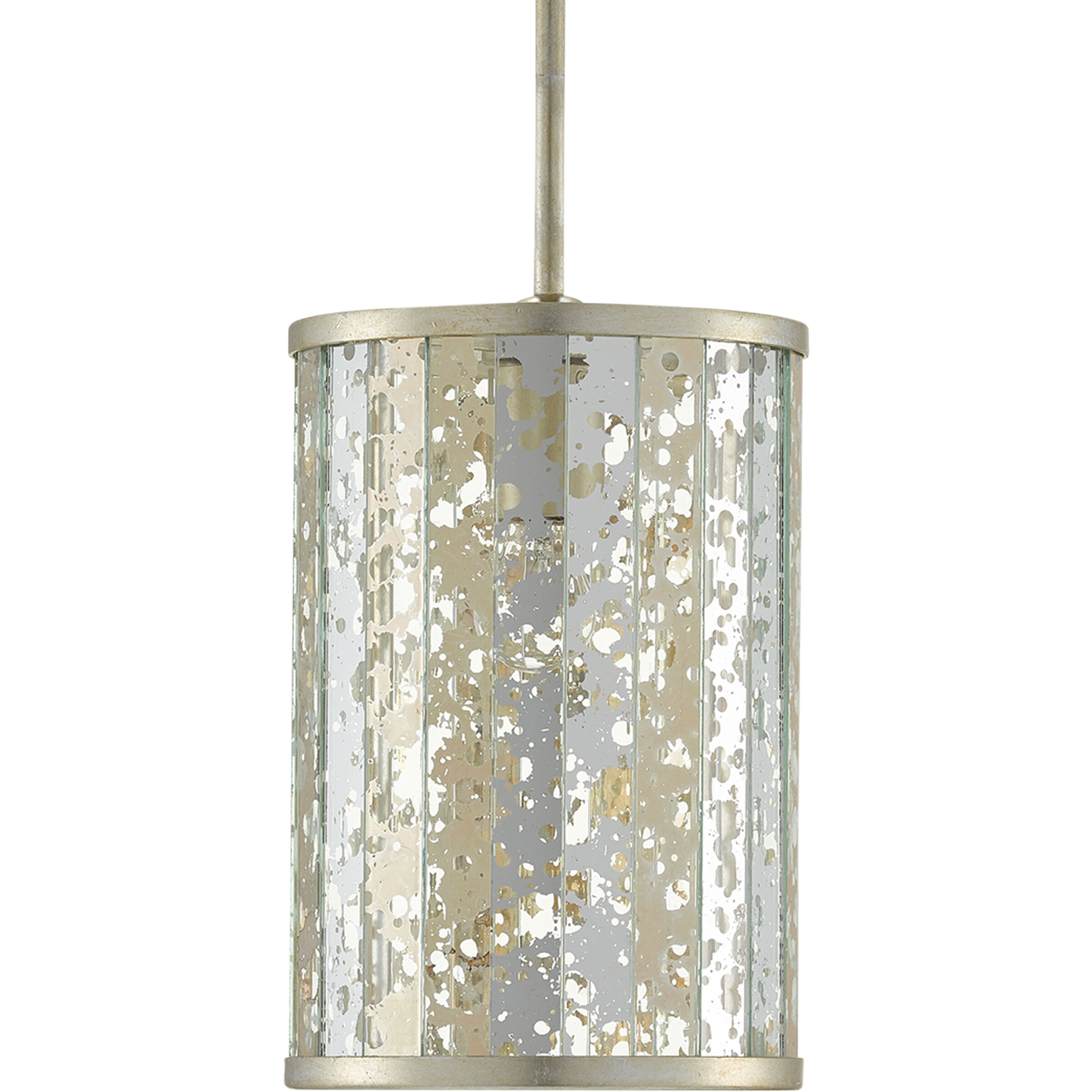 Riddle 1 Light 8 inch Silver Leaf Pendant Ceiling Light