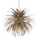 Abyssinia 12 Light 34 inch Contemporary Silver Leaf/Dark Silver Leaf Chandelier Ceiling Light