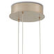Posh 3 Light 7.5 inch White/Silver Multi-Drop Pendant Ceiling Light
