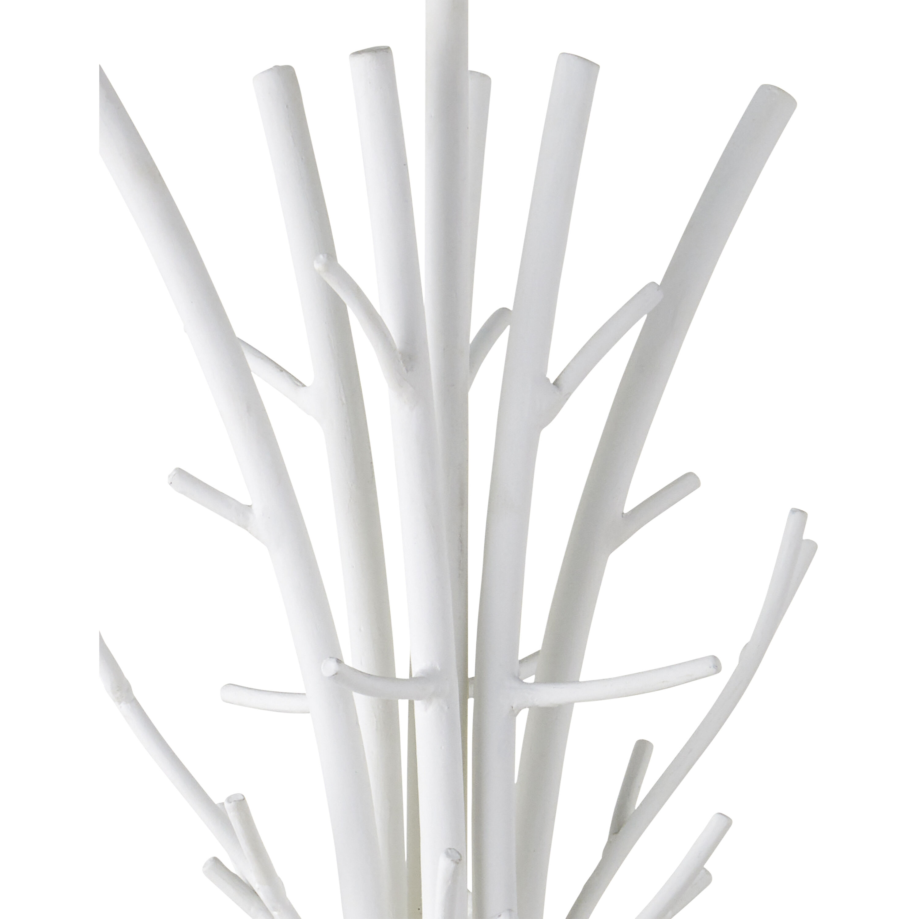 Twiggy 6 Light 48 inch Gesso White Chandelier Ceiling Light