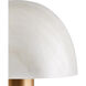 La Gravite 11 inch 60 watt Natural/Brass Table Lamp Portable Light