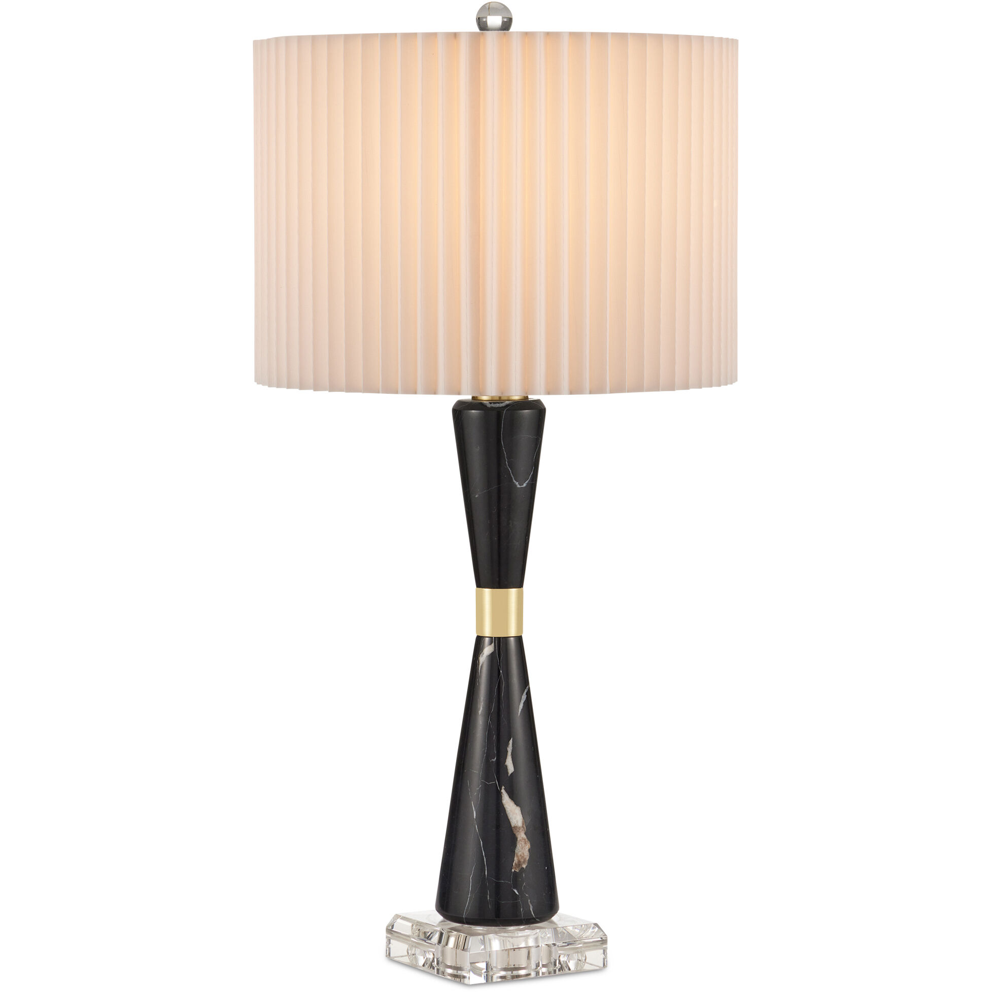 Edelmar 30 inch 150 watt Natural/Natural Brass/Clear Table Lamp Portable Light