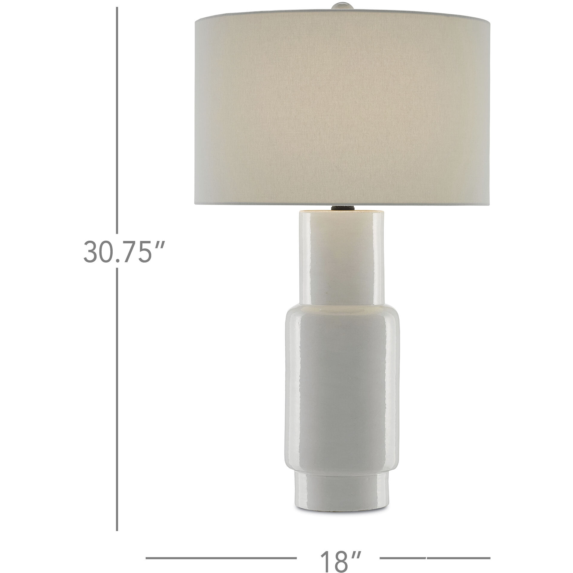 Janeen 30.75 inch 150 watt White/Satin Black Table Lamp Portable Light