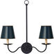 Tole Blue 6 inch Tapered Chandelier Shade