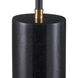 Bibliophile 23 inch 6 watt Matte Black/Matte Brass Table Lamp Portable Light