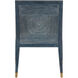 Santos Vintage Navy/Performance Barrett Dusk/Satin Brass Armchair