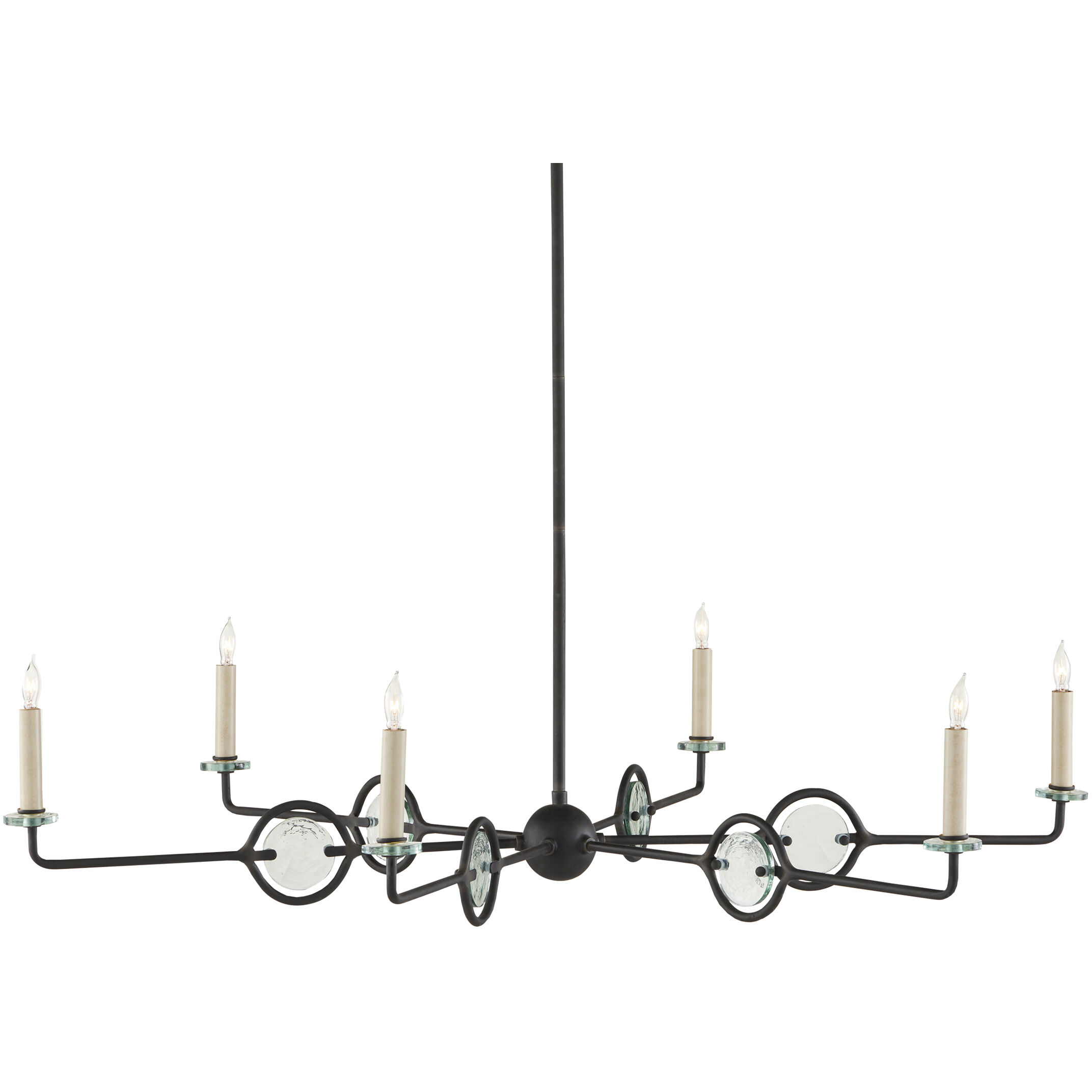 Privateer 6 Light 43.75 inch Blacksmith Chandelier Ceiling Light