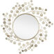 Lunaria 37.5 inch Contemporary Silver Leaf/Mirror Mirror