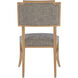 Melanie Blonde Ash Wood/Brass Side Chair