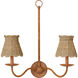Annabelle Natural 6 inch Tapered Chandelier Shade, Suzanne Duin Collection