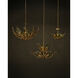 Babylon 6 Light 30.5 inch Green/Contemporary Gold Leaf/Contemporary Gold Pendant Ceiling Light
