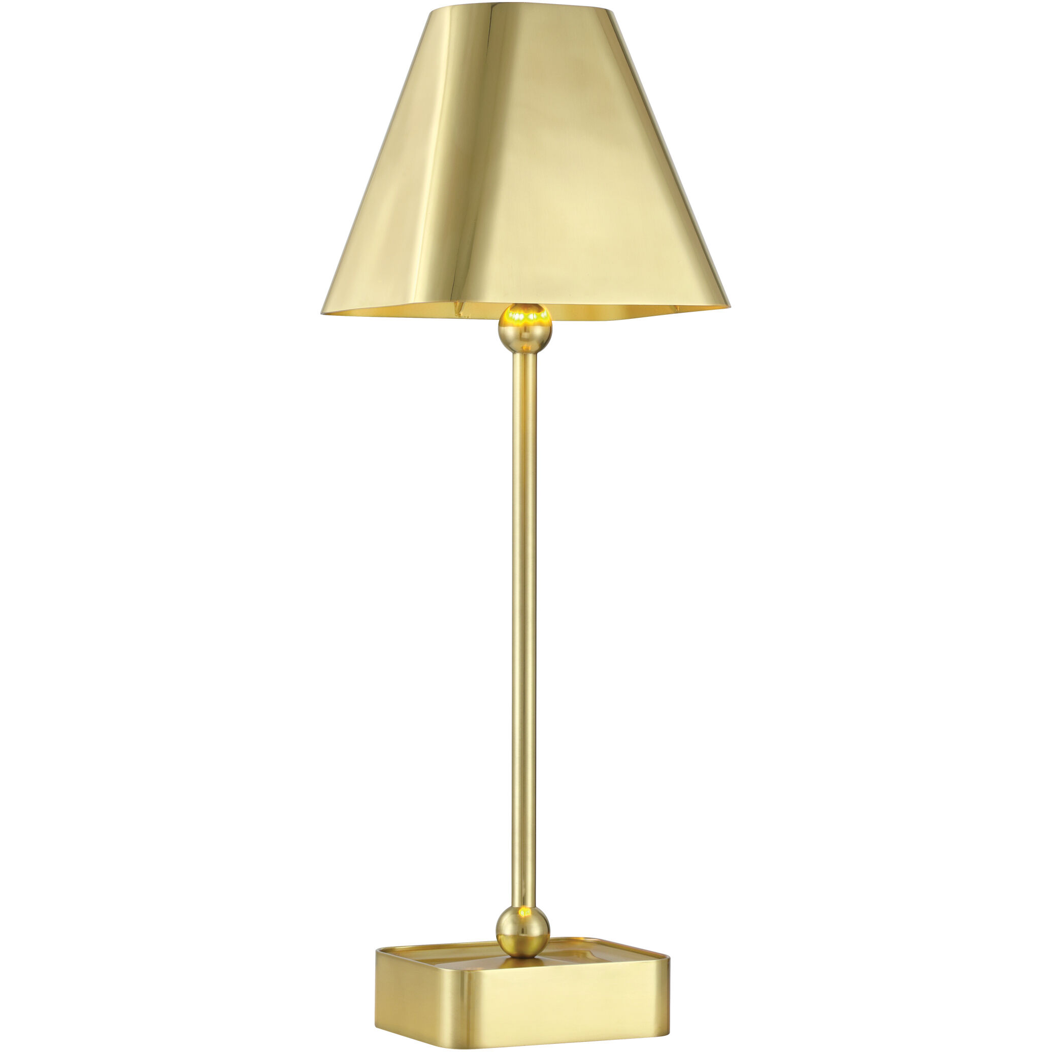 Gadabout 20 inch 2.8 watt Polished Brass Cordless Table Lamp Portable Light