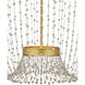 Mademoiselle LED 27.25 inch Contemporary Gold Leaf/Contemporary Gold/Clear Chandelier Ceiling Light