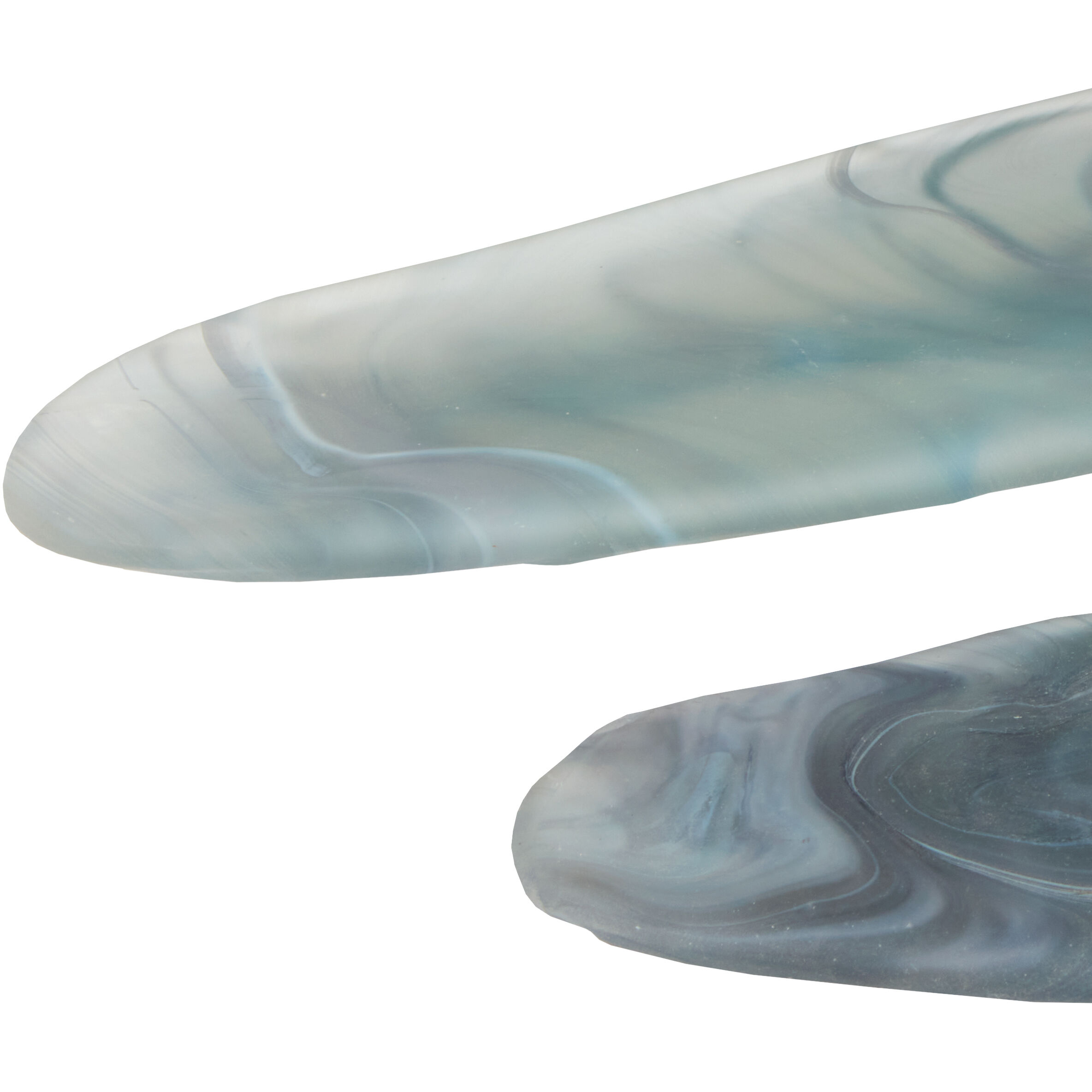 Midnight Midnight Blue/Frosted Trays, Set of 2