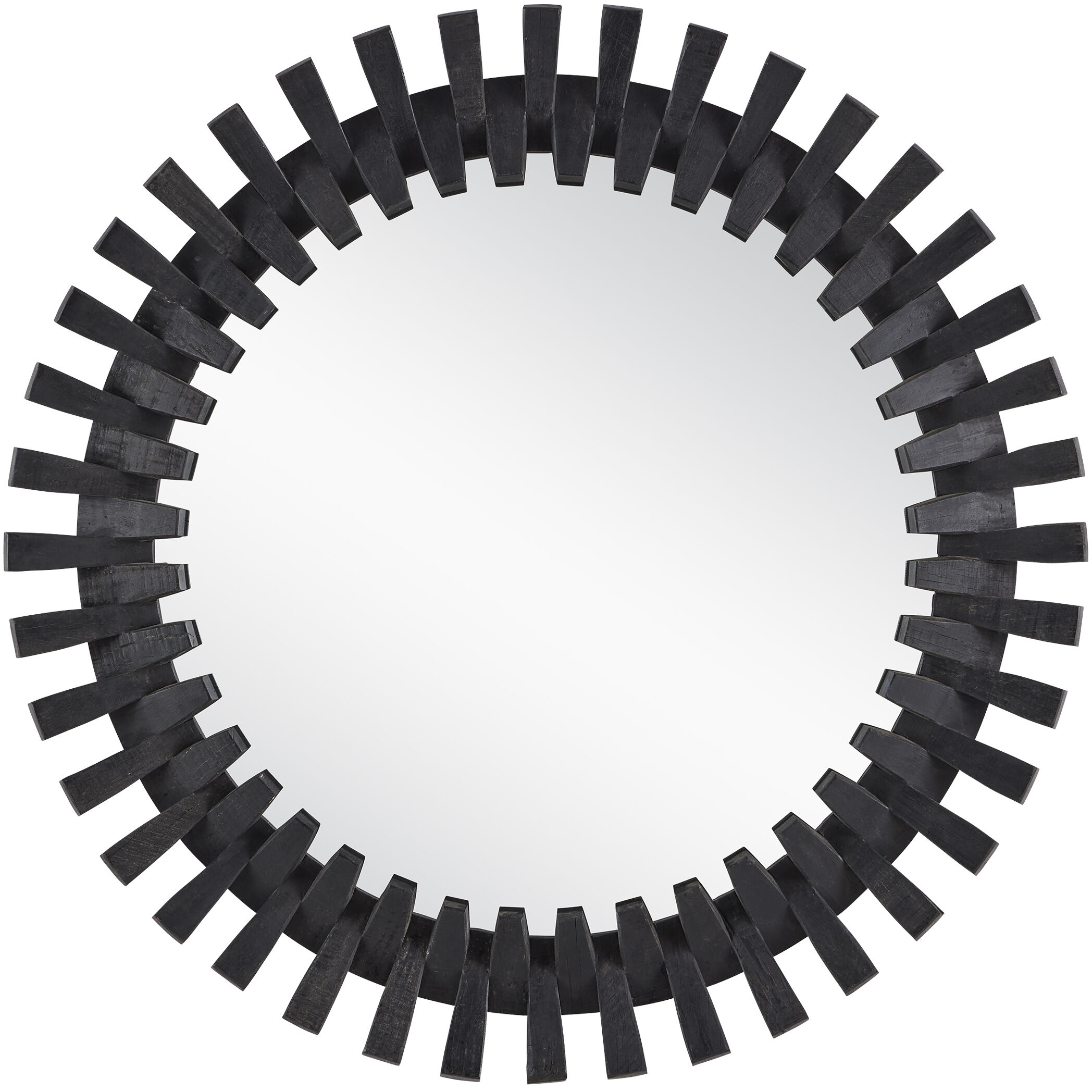 Diza 48 inch Black and Mirror Mirror