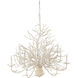 Seaward 12 Light 39 inch White Coral/Natural Sand Chandelier Ceiling Light, Large