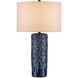 Fairmont 28.5 inch 150 watt Dark Blue Reactive Table Lamp Portable Light