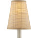 Grasscloth Natural Tapered Chandelier Shade