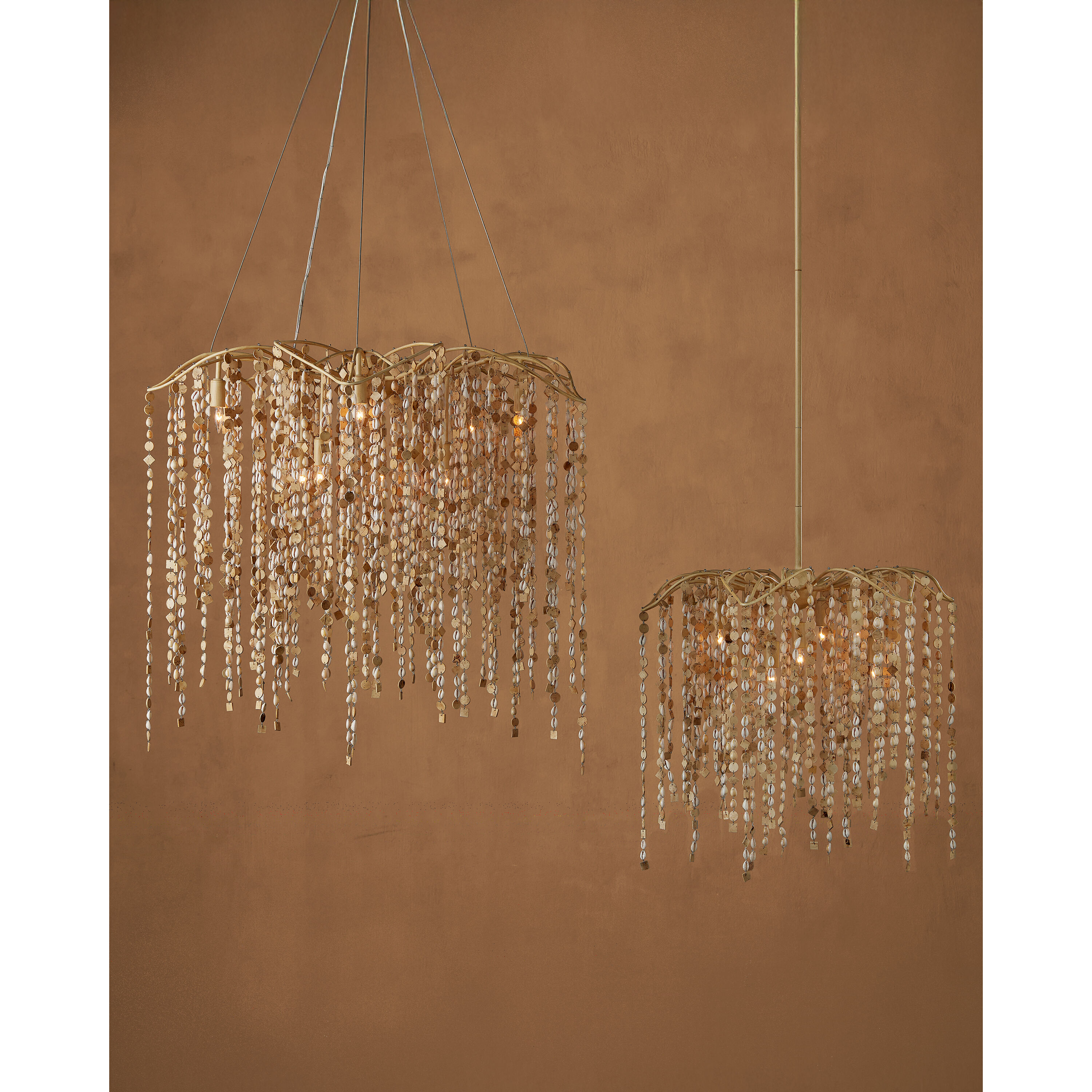 Kealia 7 Light 24.5 inch Natural/Coco Cream Chandelier Ceiling Light, Medium