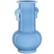 Sky Blue 22 X 13.5 inch Elephant Handles Vase