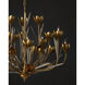 Hortensia 9 Light 32 inch Contemporary Gold Leaf/Contemporary Gold/Contemporary Silver Leaf Chandelier Ceiling Light