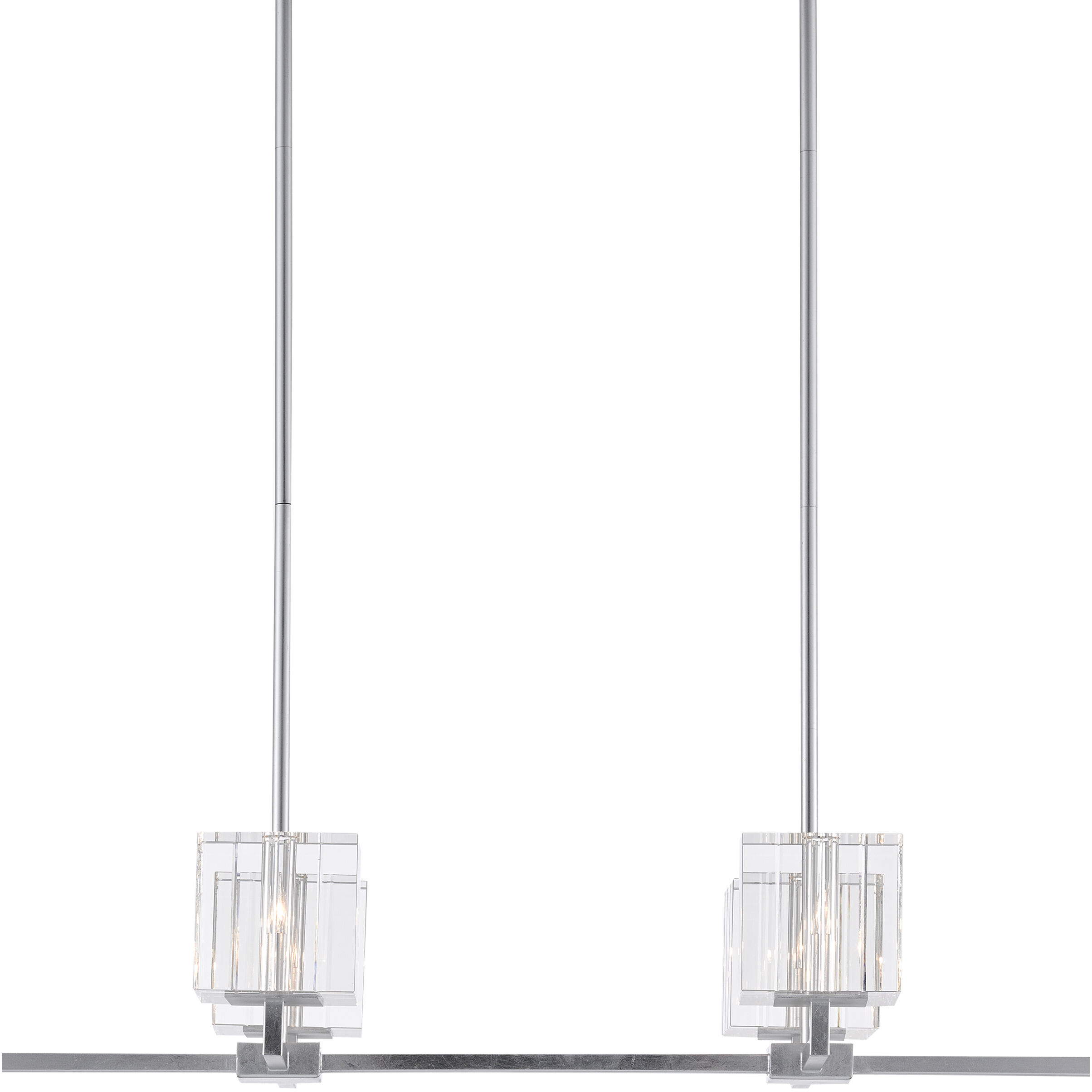 Valerio 6 Light 48 inch Silver Leaf Chandelier Ceiling Light