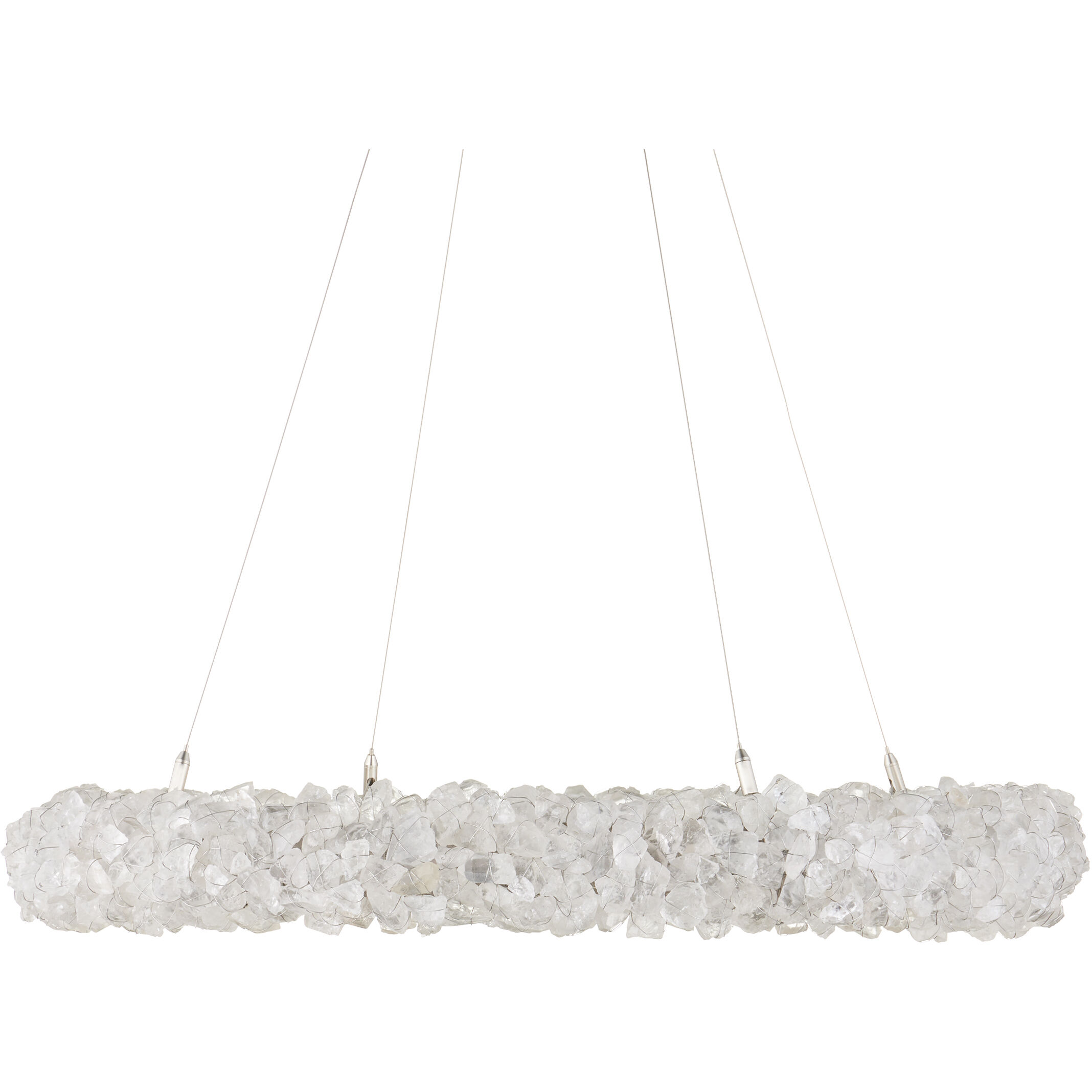 Iconoclast 1 Light 32 inch Contemporary Silver Leaf/Contemporary Silver/Natural Chandelier Ceiling Light