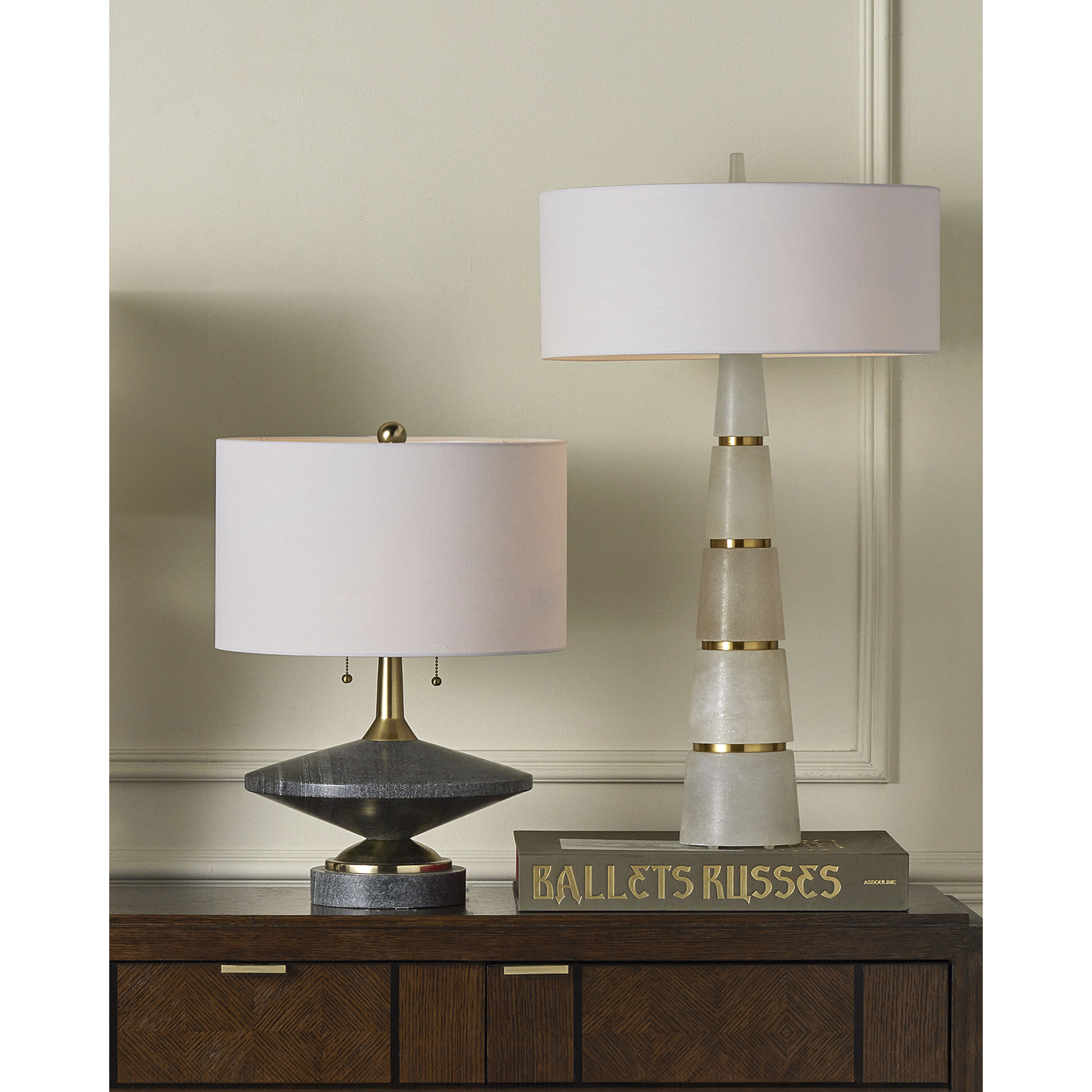 Eleanora 33.75 inch 100 watt Natural/Natural Brass Table Lamp Portable Light