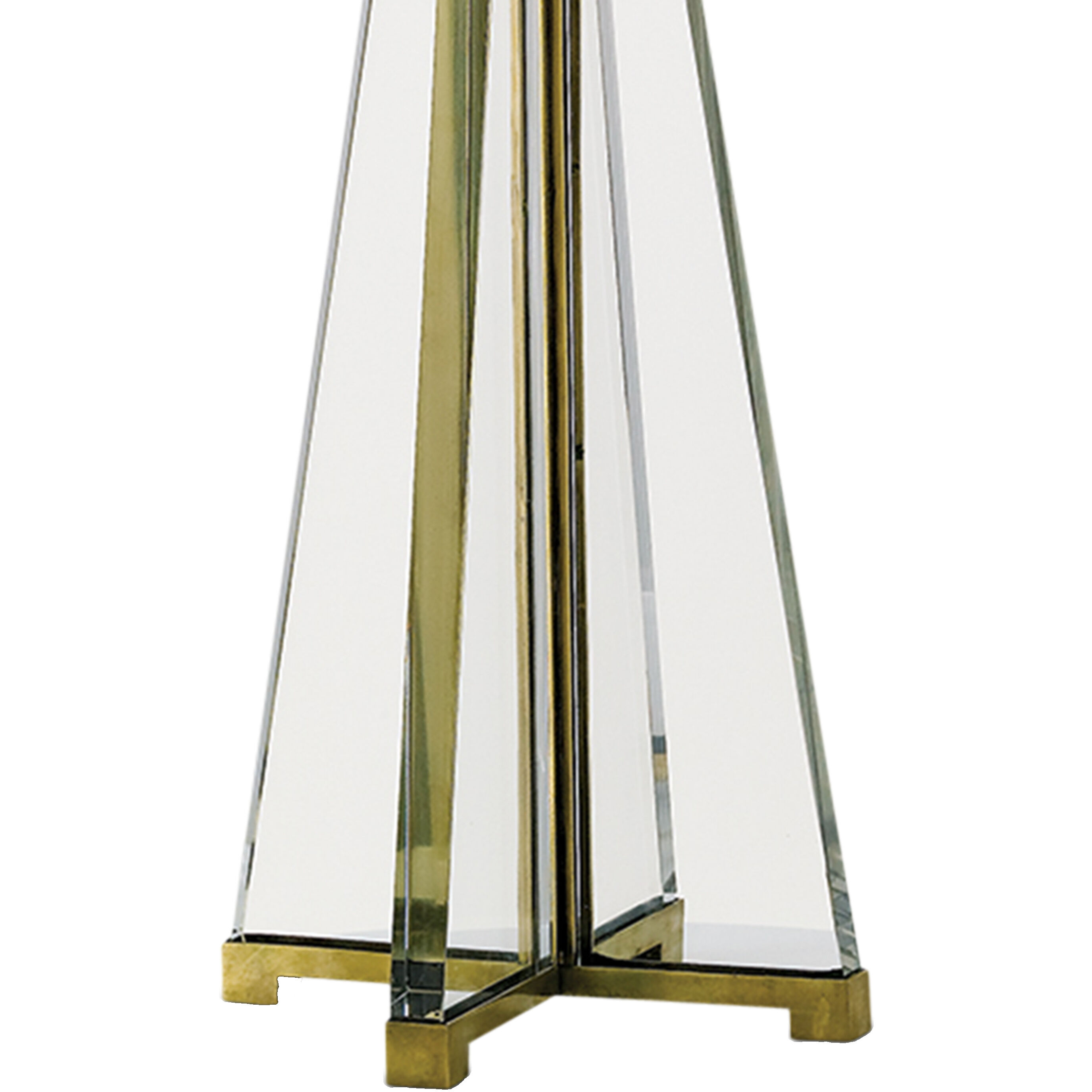 Lamont 30 inch 75 watt Clear/Brass Table Lamp Portable Light
