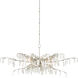 Forest Dawn 8 Light 60.25 inch Textured Silver Chandelier Ceiling Light, Aviva Stanoff Collection