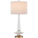 Anton 26.75 inch 150 watt Clear/Antique Brass Table Lamp Portable Light