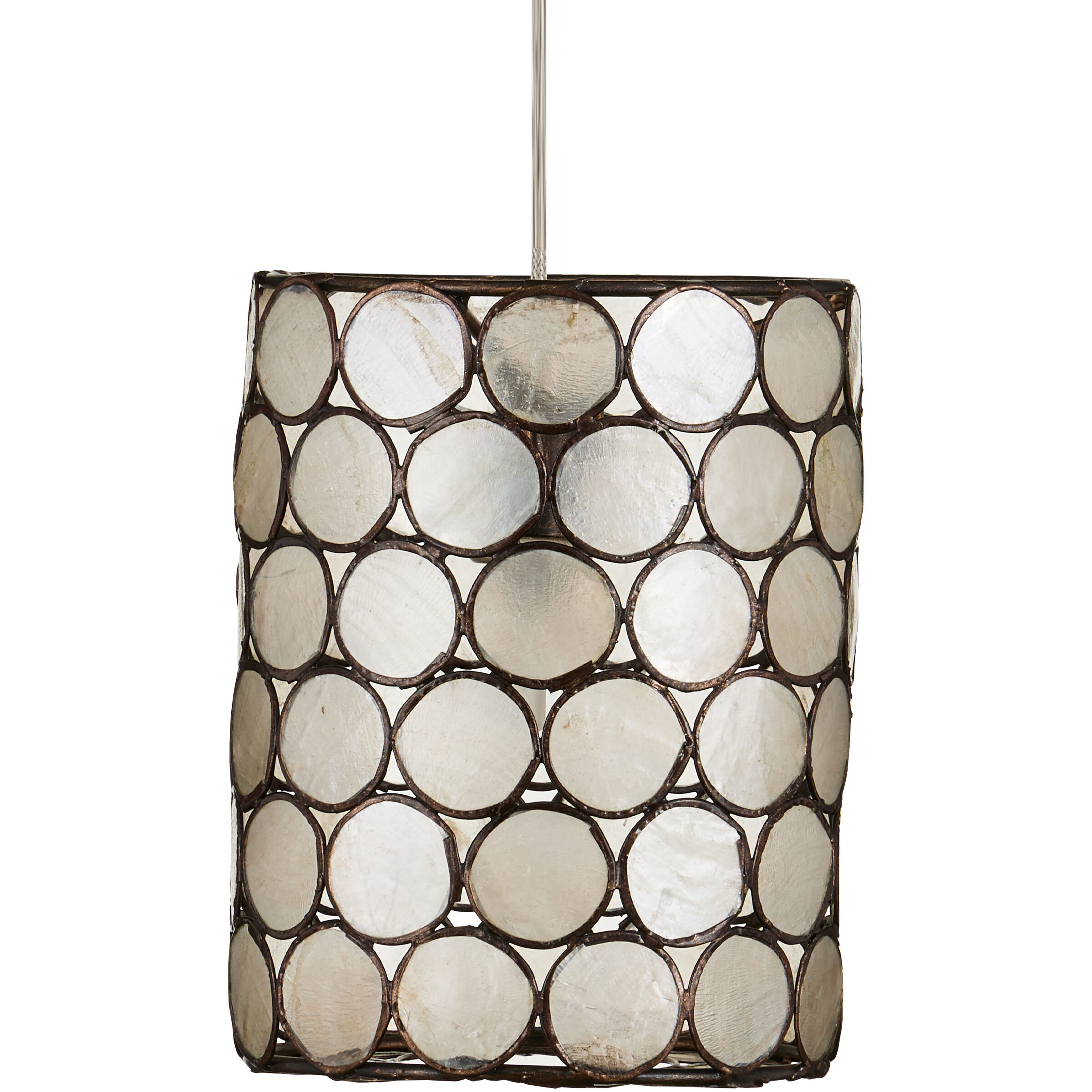 Regatta 1 Light 5.5 inch Cupertino and Silver Multi-Drop Pendant Ceiling Light