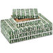 Emerald 10.5 inch Green/White Boxes, Set of 2