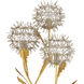 Dandelion 71.25 inch 60 watt Silver and Contemporary Gold Leaf Floor Lamp Portable Light