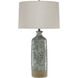 Stargazer 33.5 inch 150 watt Celadon Crackle/Gray Table Lamp Portable Light