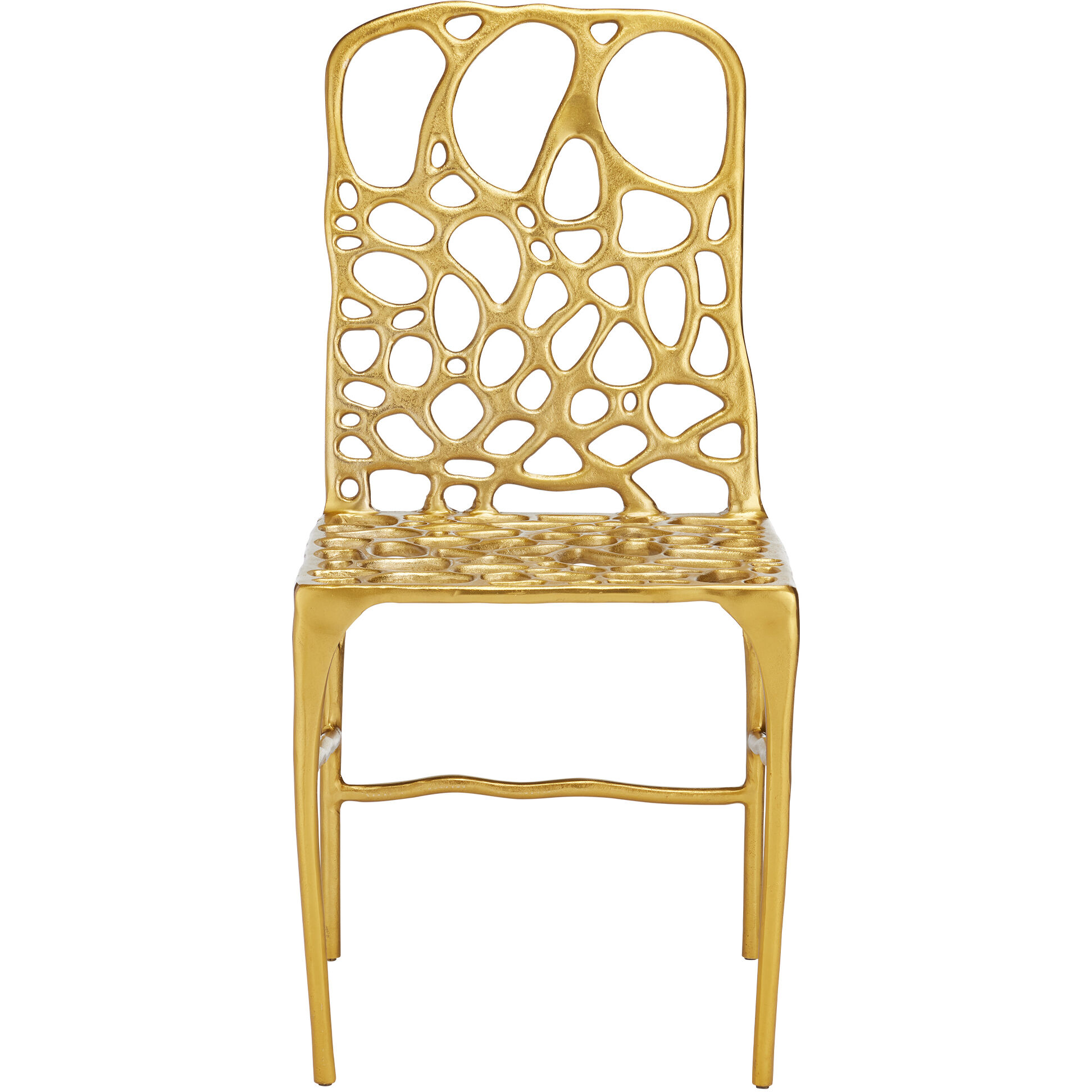 Honeycomb Gold Side Chair