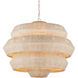 Antibes 9 Light 30 inch Bleached/Snow White Chandelier Ceiling Light