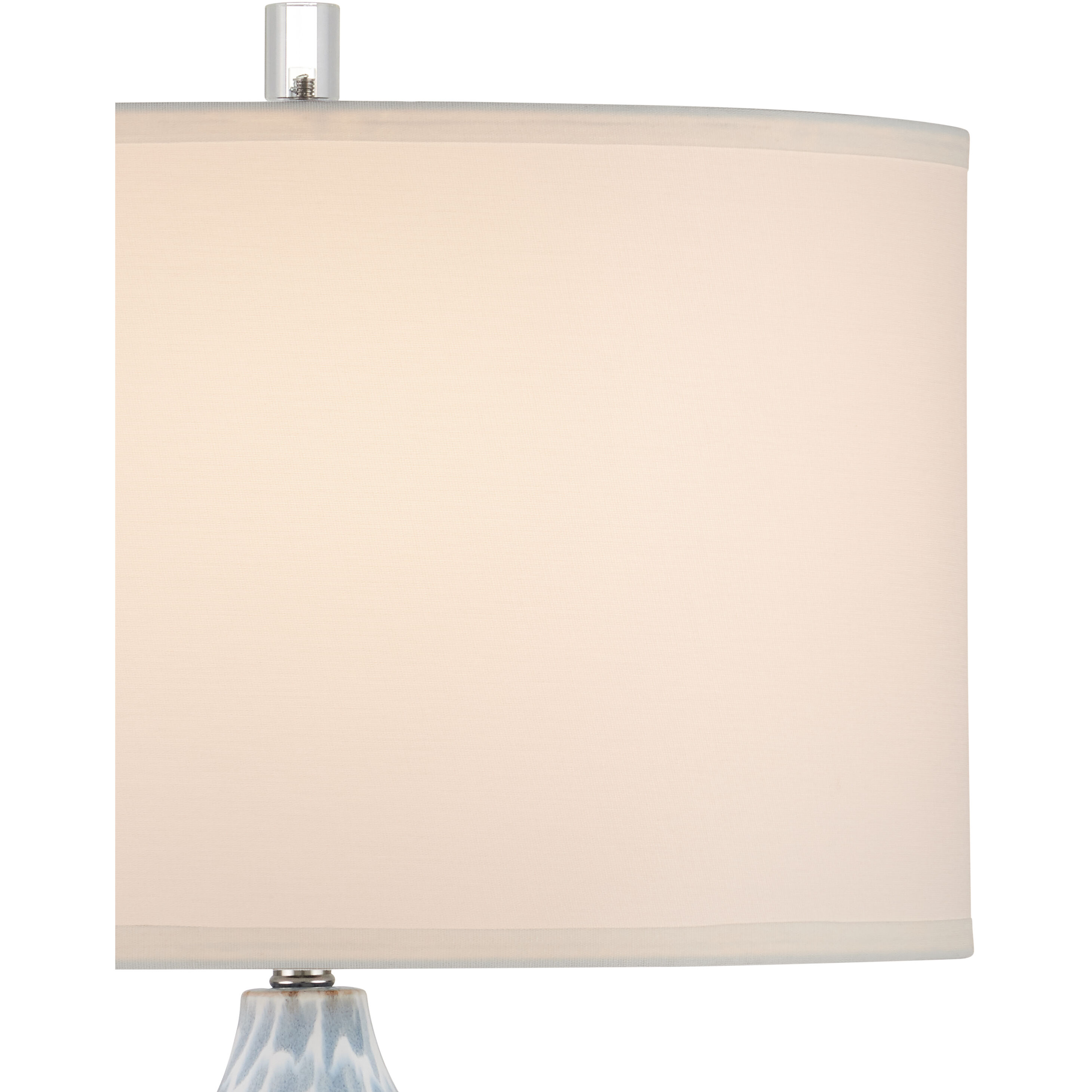 Tinney 26.25 inch 150.00 watt Blue/Clear Table Lamp Portable Light