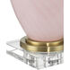 Lucy 30.5 inch 150.00 watt Pink/Clear Table Lamp Portable Light