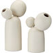 Ensemble Ivory Decorative Objects, Set of 2