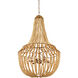 Penelope 6 Light 27 inch Beige/Antique Brass Chandelier Ceiling Light