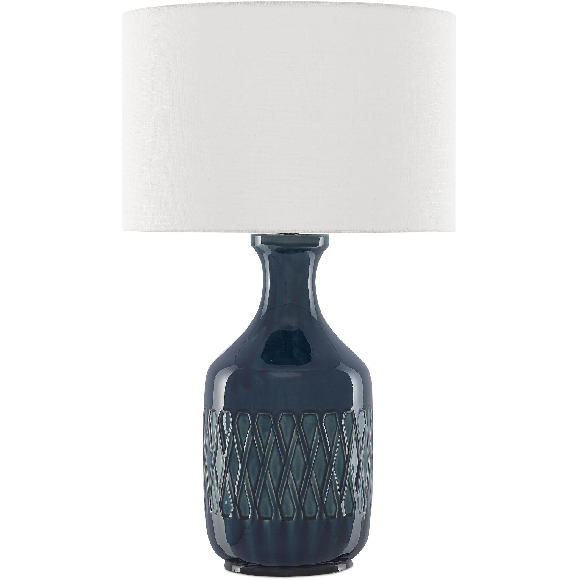 Samba 29.25 inch 150 watt Ocean Blue Table Lamp Portable Light