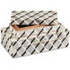 Derian 10.5 inch Black/White/Natural Boxes, Set of 2