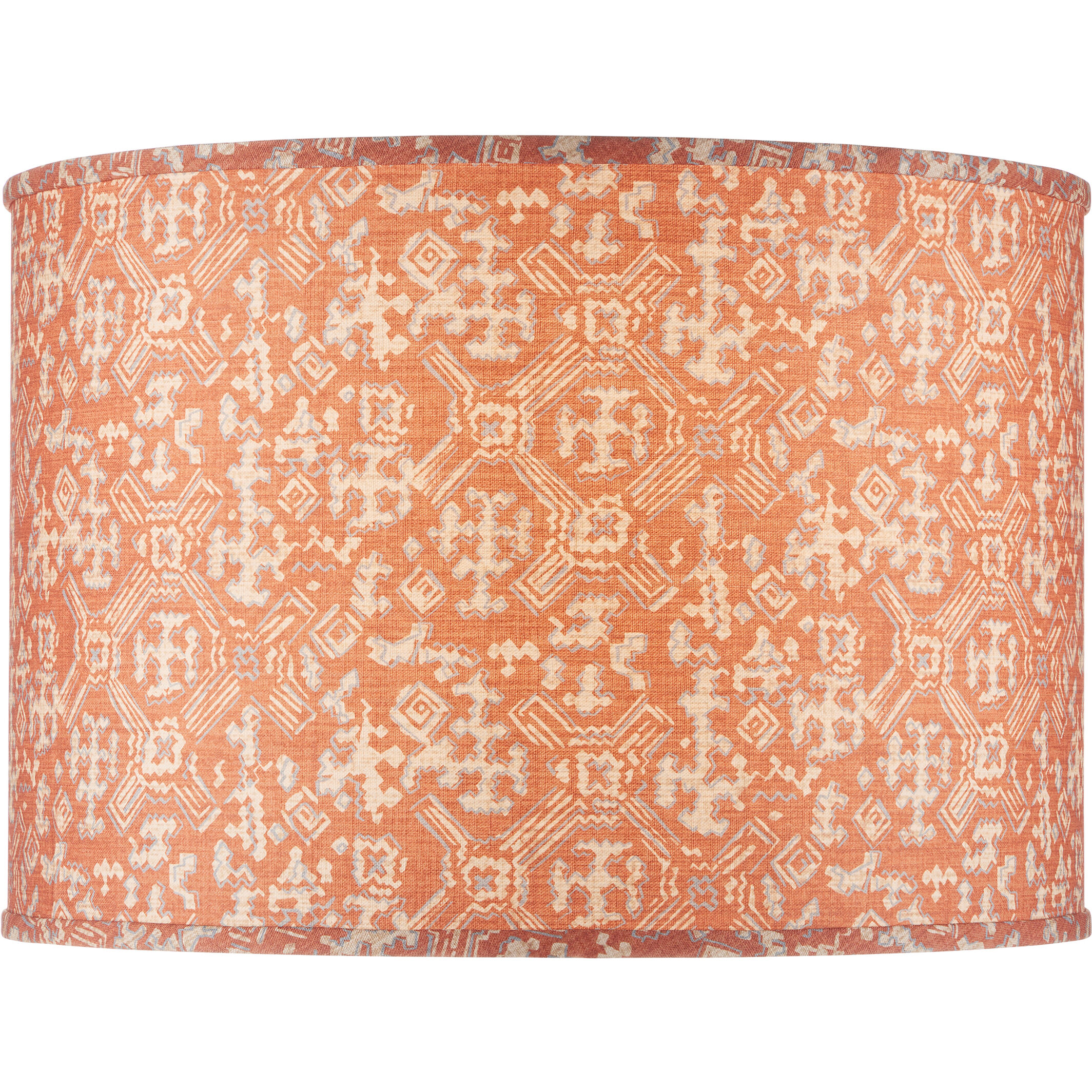 Nomad Terracotta/Ivory Drum Lamp Shade