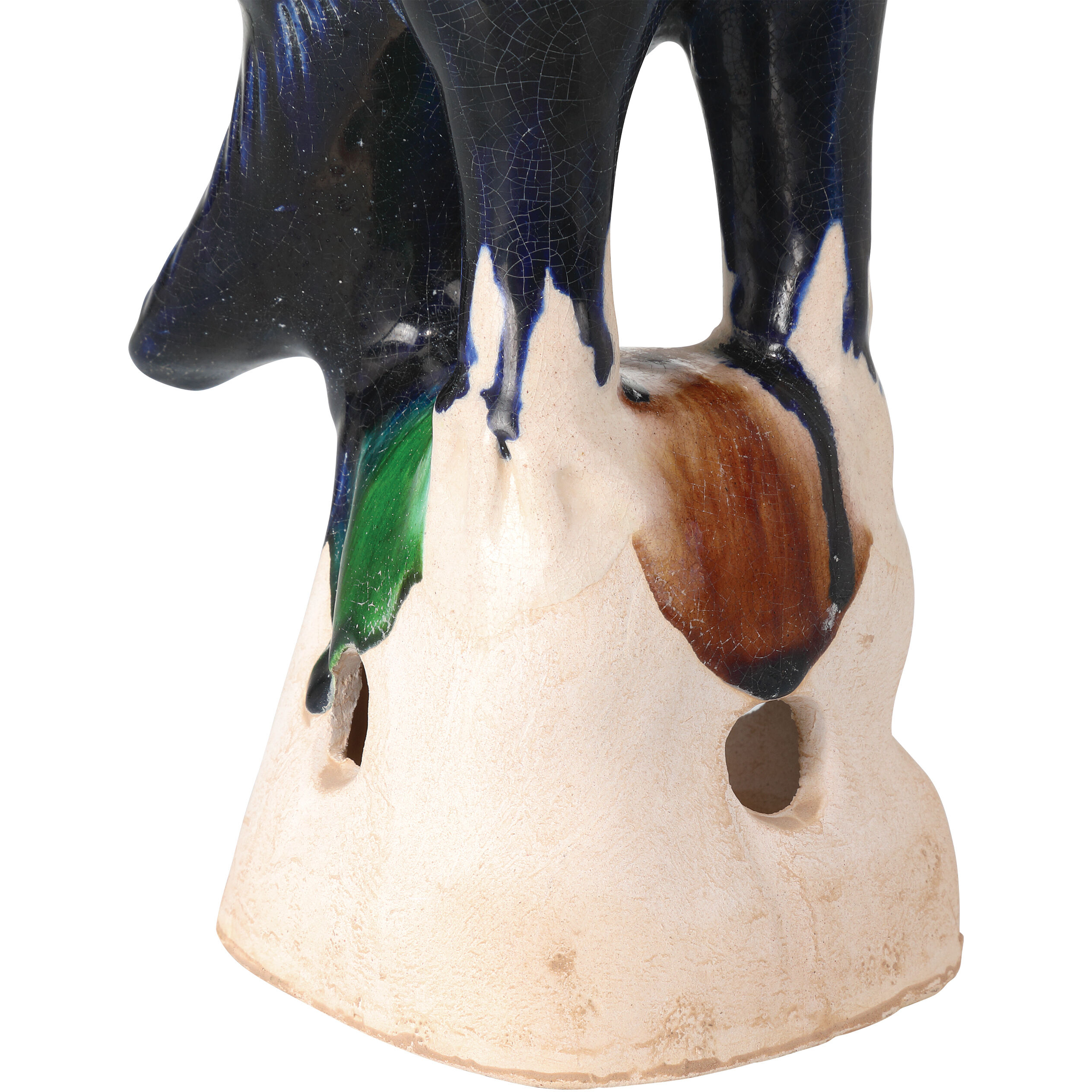 Tang Dynasty Parrots 12 X 6.25 inch Parrot Sculptures, Set of 2