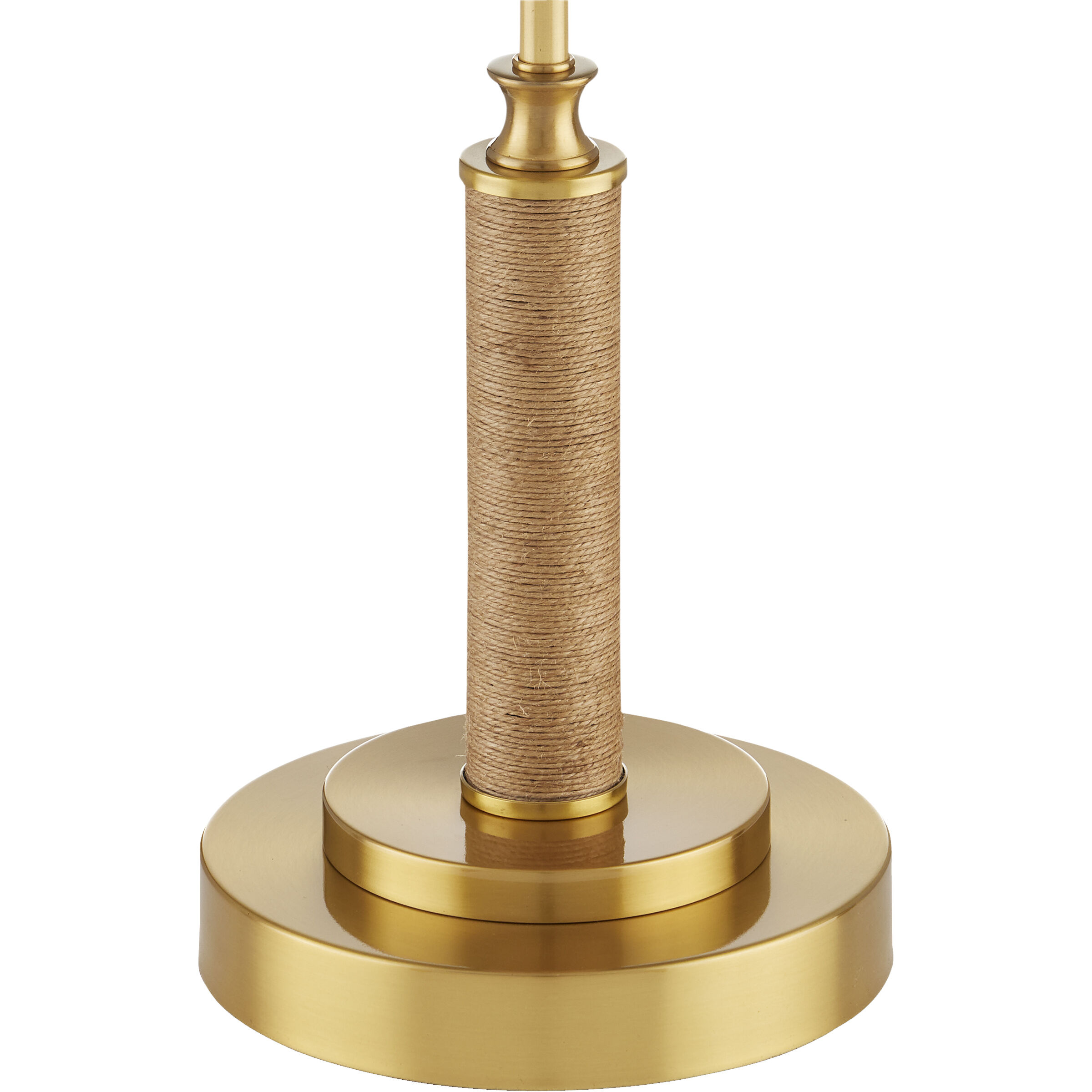 Ippolito 36.5 inch 60 watt Antique Brass and Natural Console Lamp Portable Light