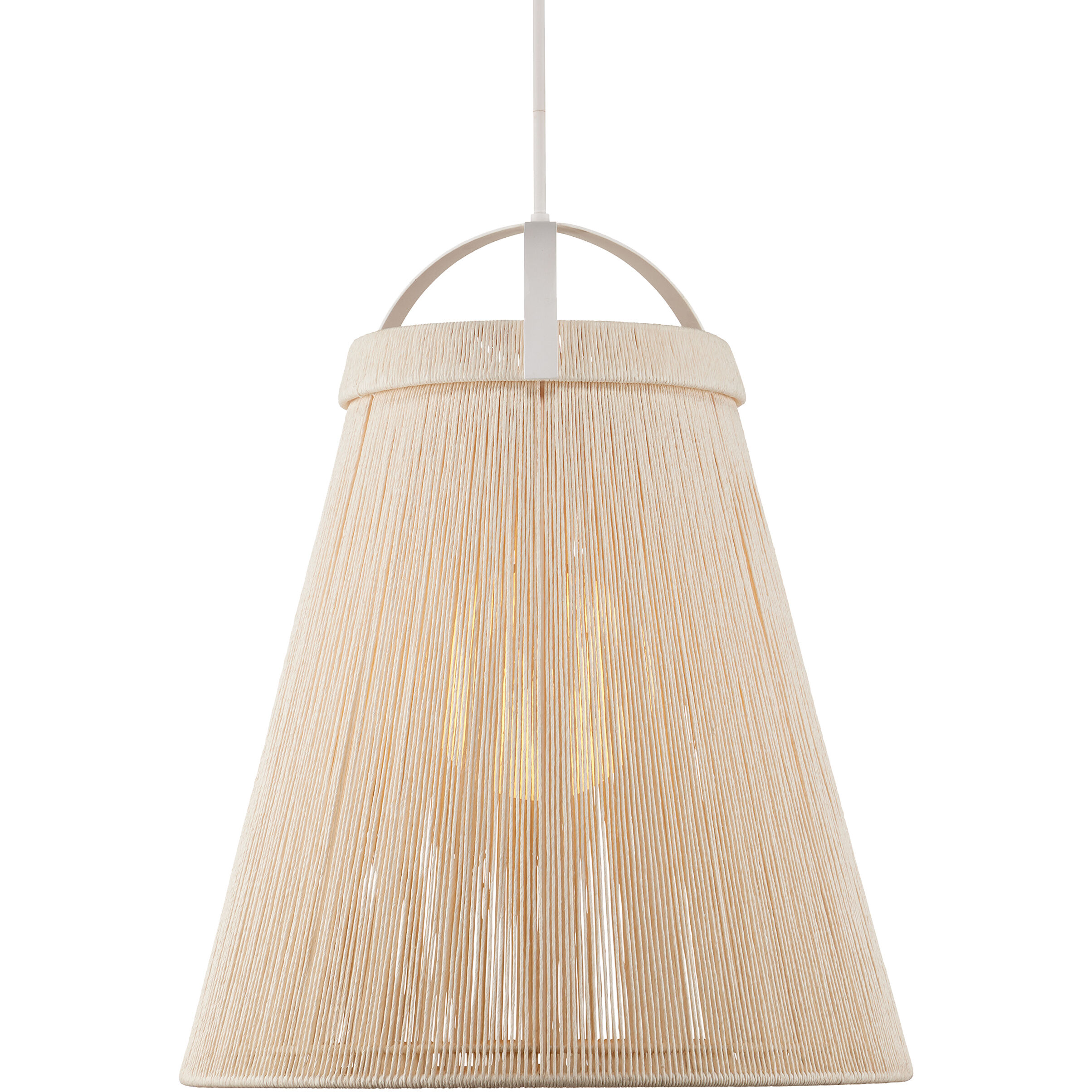 Parnell 1 Light 27.75 inch White/Gesso White/Frosted White Pendant Ceiling Light