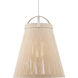 Parnell 1 Light 27.75 inch White/Gesso White/Frosted White Pendant Ceiling Light