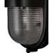 Maritime 1 Light 8.5 inch Matte Black/Clear Outdoor Wall Sconce